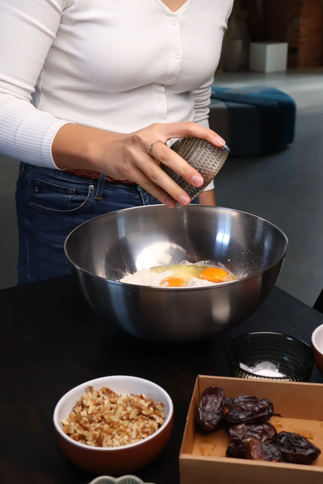 Datulių duonos gaminimo eiga