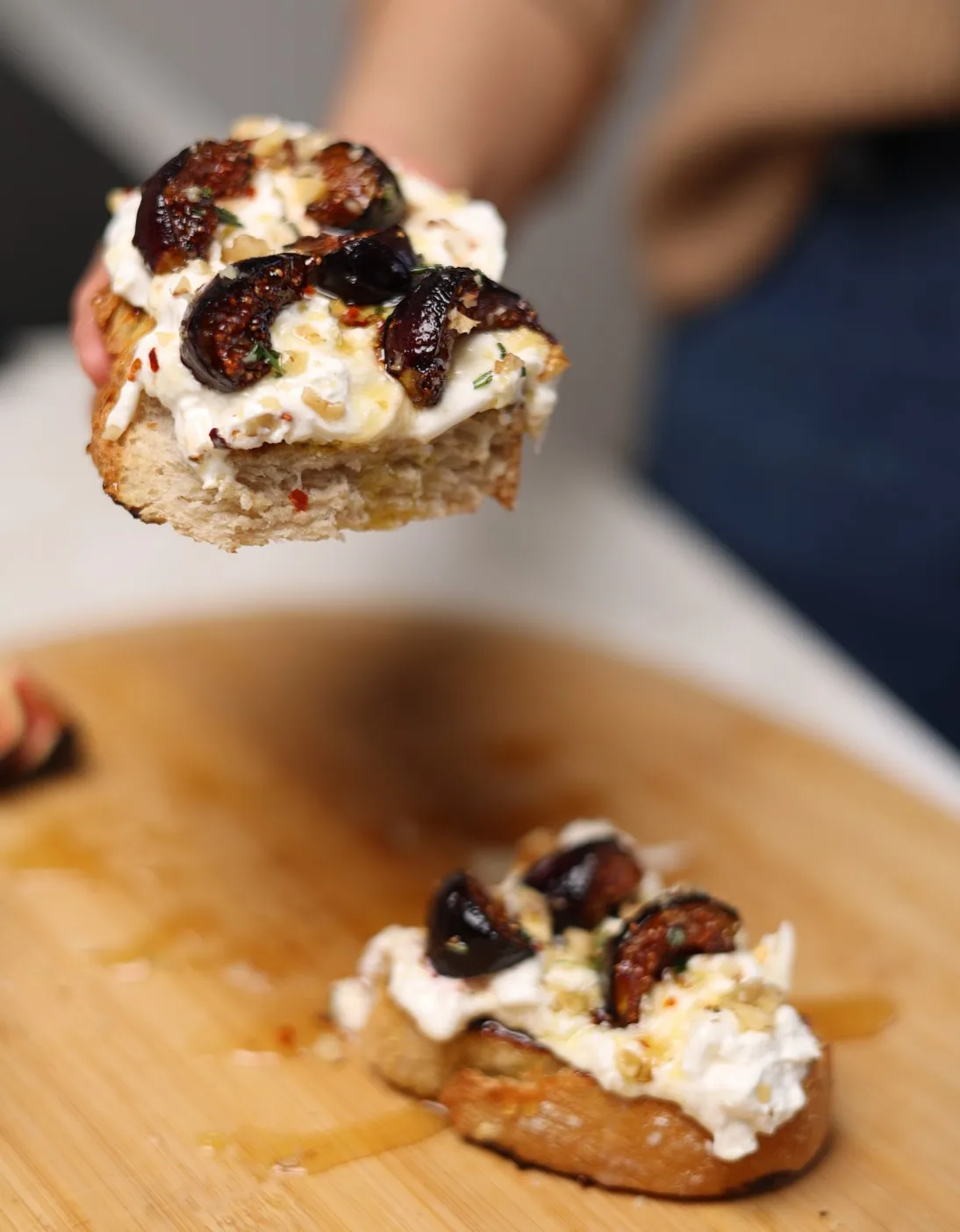 Karamelizuotų figų skrebutis