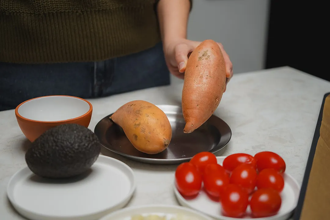 Saldi bulvė su jautienos faršu ingredientai