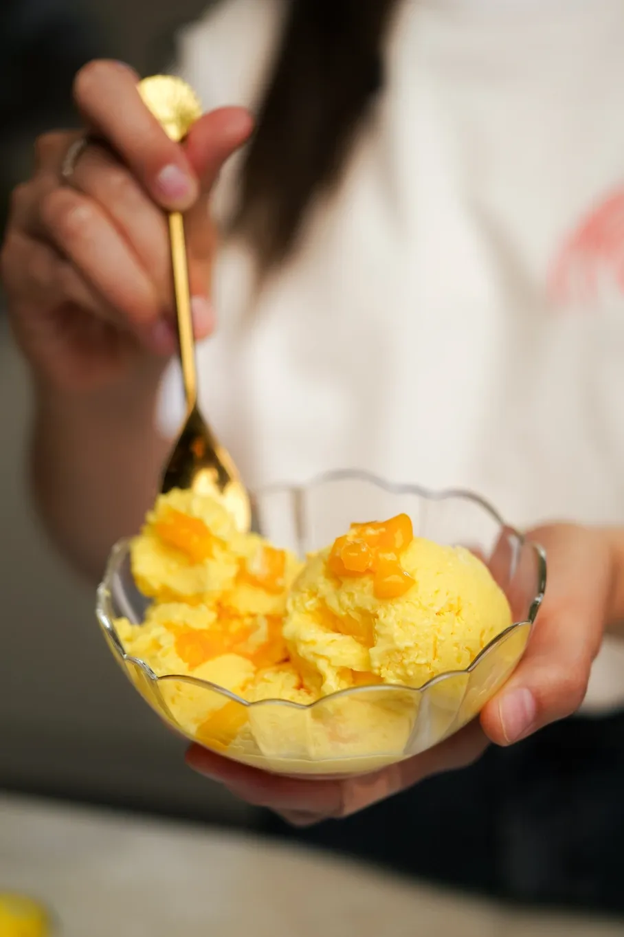 Sveikas desertas - mango ledai